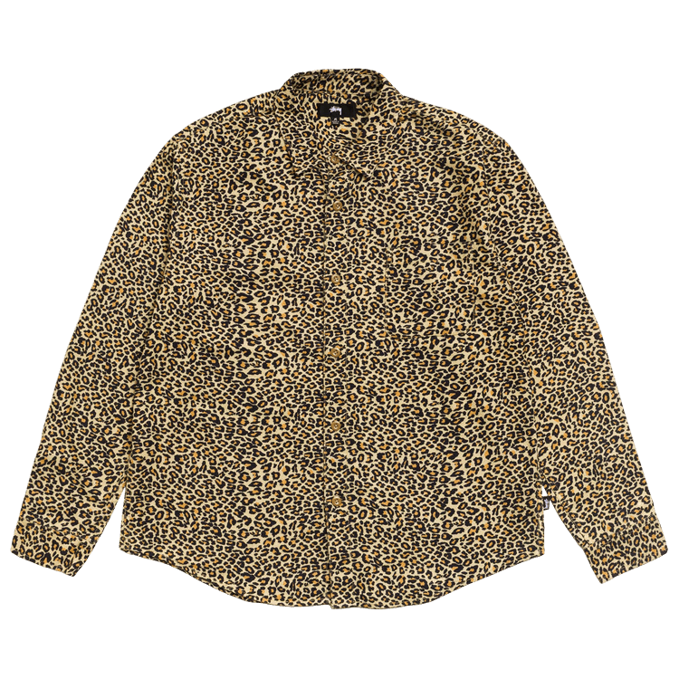Stussy Animal Print Flannel Shirt "Leopard"