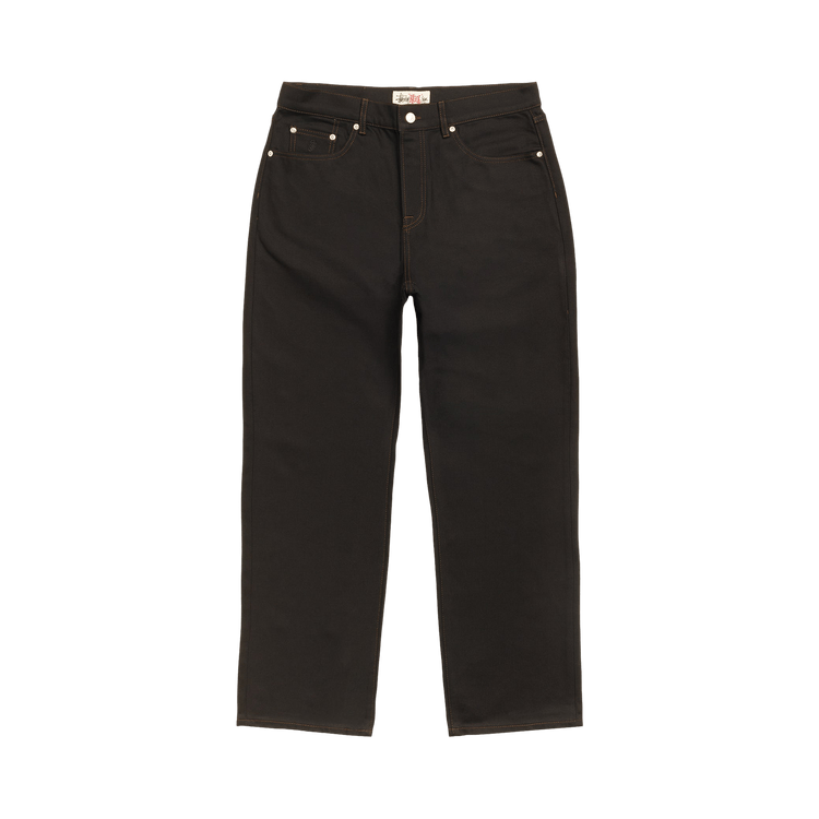 Stussy Big Ol' Jean Denim 'Raw Black Contrast Stitch'