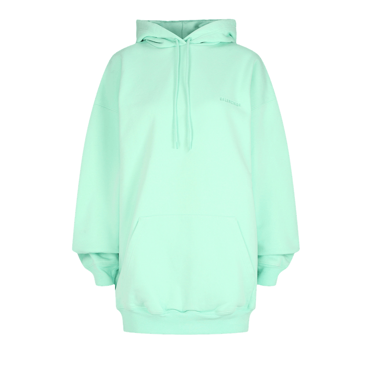 Balenciaga Political Campaign Medium Fit Hoodie "Mint"