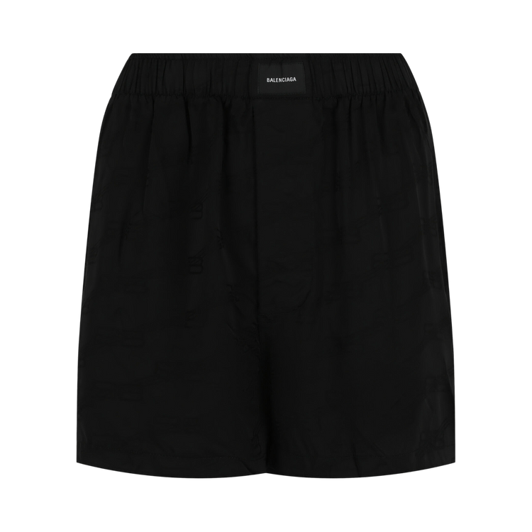 Balenciaga BB Monogram Pajama Shorts "Black"