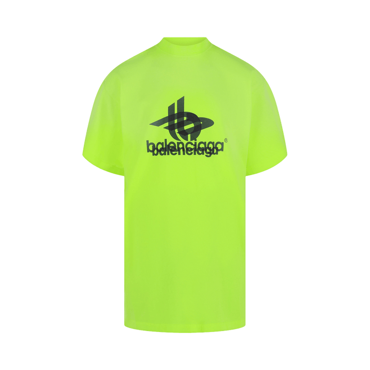 Balenciaga Layered Sports Logo T-Shirt "Yellow/Black"