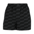 Balenciaga BB Logo Monogram Pajama Shorts "Black/Grey"