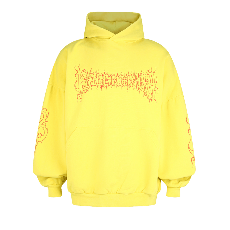 Balenciaga Darkwave Medium Fit Hoodie "Yellow/Red"