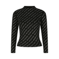 Balenciaga Crystal Embellished Logo Top "Black/Silver"