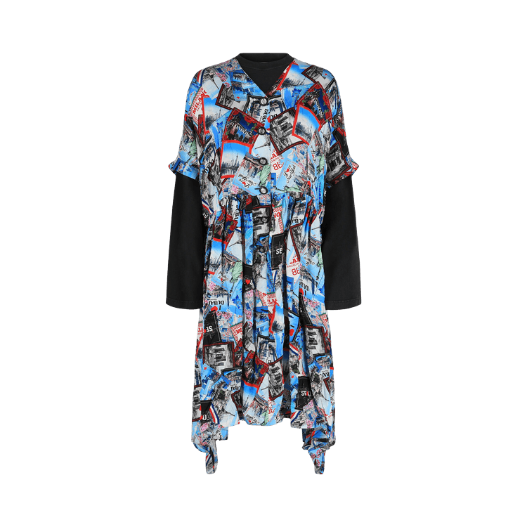 Balenciaga Layered T-Shirt Dress "Multicolor"