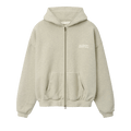 Fear of God Essentials 90s Zip-Up Hoodie "Washed Vanilla Heather"