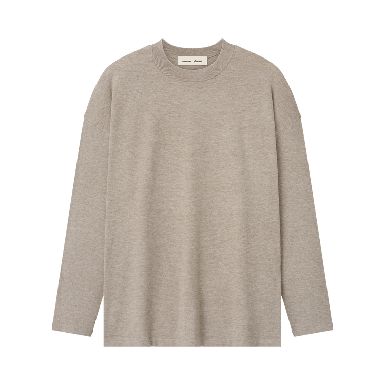 Fear of God Essentials Soft Knit Long Sleeve Tee "Seal Heather"