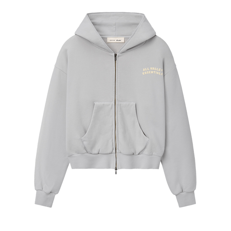Fear of God Essentials 90s Full Zip Hoodie "Washed Overcast"