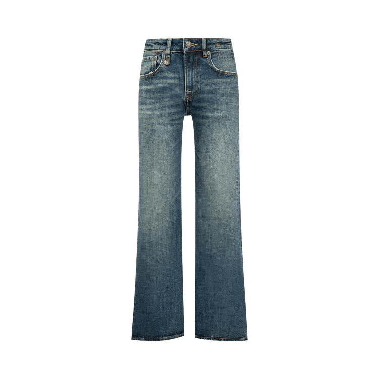 R13 Joan Kick Flare Jean "Melvin Blue Stretch"