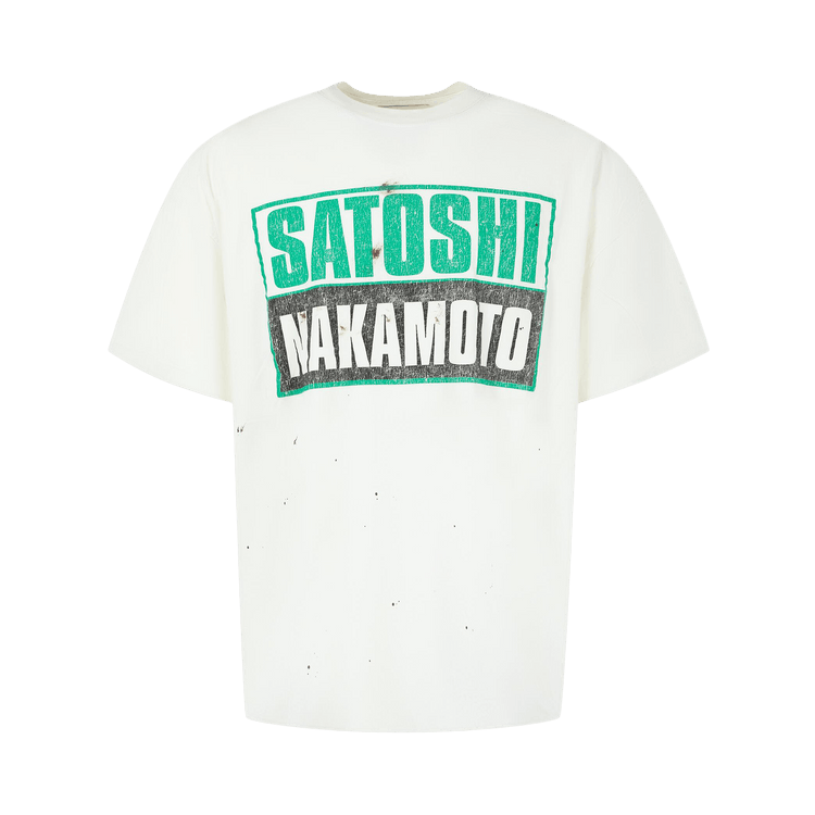 Satoshi Nakamoto Minute Man Press Tee "White"
