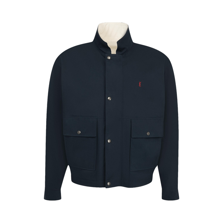 Saint Laurent Reversible Blouson "Navy/Ecru"