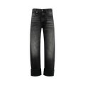 R13 Cuffed Bf Jean "Black Eclipse Selvedge"