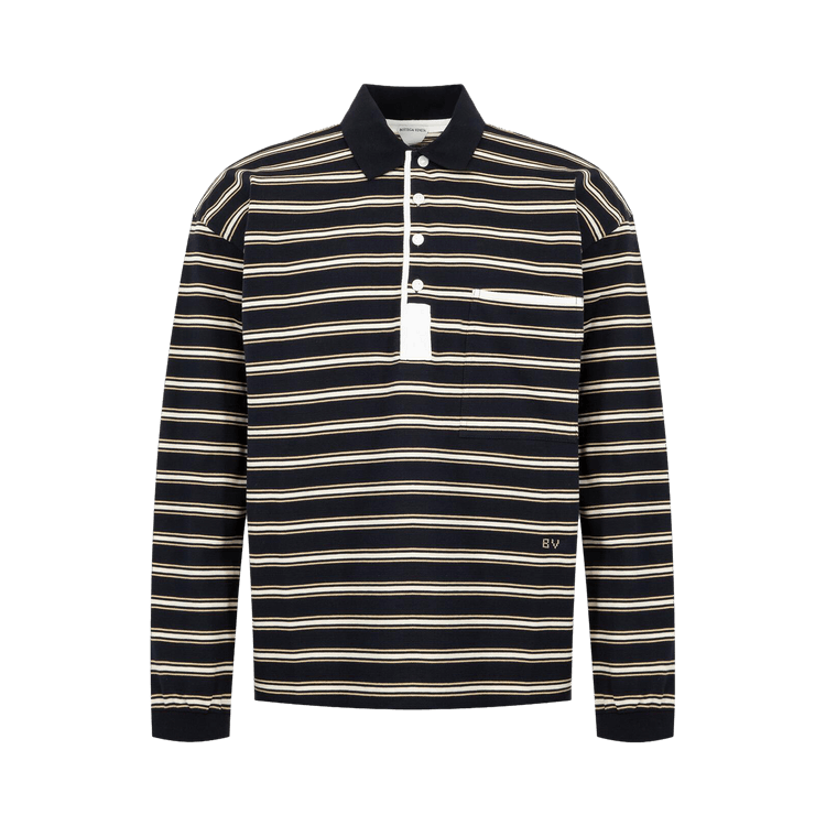 Bottega Veneta Polo "Night/Beige/Chalk"