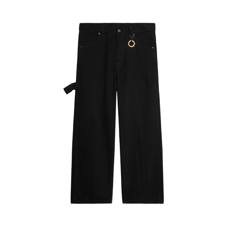 CELINE Wide Leg Jeans 001 "Overdye Black Heavy Stone Wash"