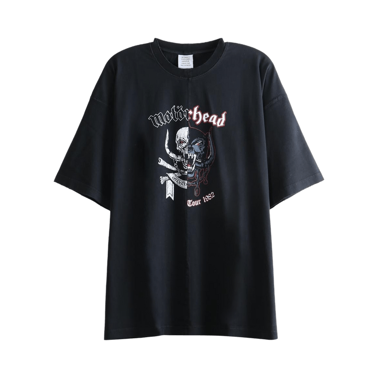Vetements x Motorhead Double Graphic Cut-Up T-Shirt "Washed Black"