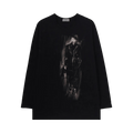 Yohji Yamamoto Pour Homme Round Neck Long-Sleeve "Black"
