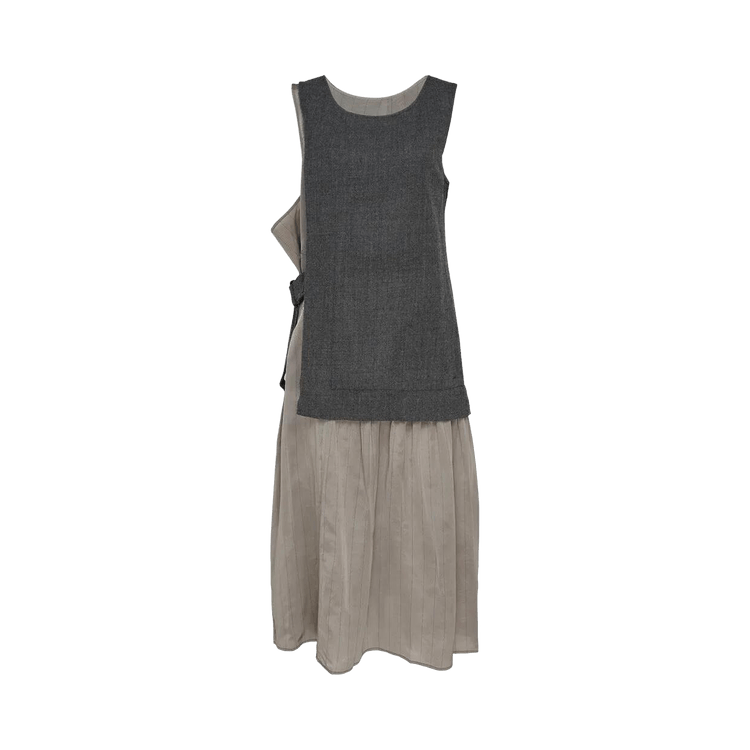 Y"s Ko-Combination Sleeveless Dress "Black'