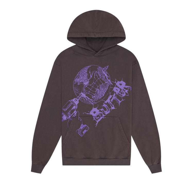 Butter Goods Drill Pullover Hood "Washed Dark Grey"