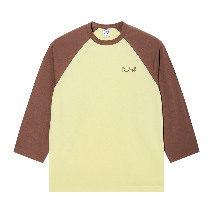 Polar Skate Co. 3/4 Sleeve Tee "Cinnamon/Light Yellow"