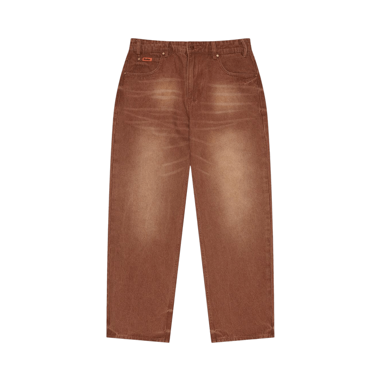 Butter Goods Relaxed Denim Jeans "Distressed Brown"