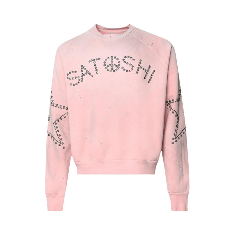 Satoshi Nakamoto Star Studded Crewneck "Dusty Pink"