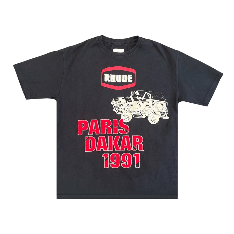 Rhude AWD Patch Tee "Vintage Black/White/Red"