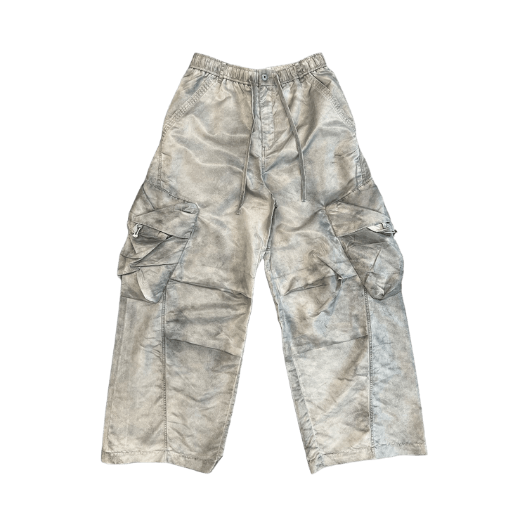 Feng Chen Wang Sandwashed Nylon Cargo Pants "Grey"