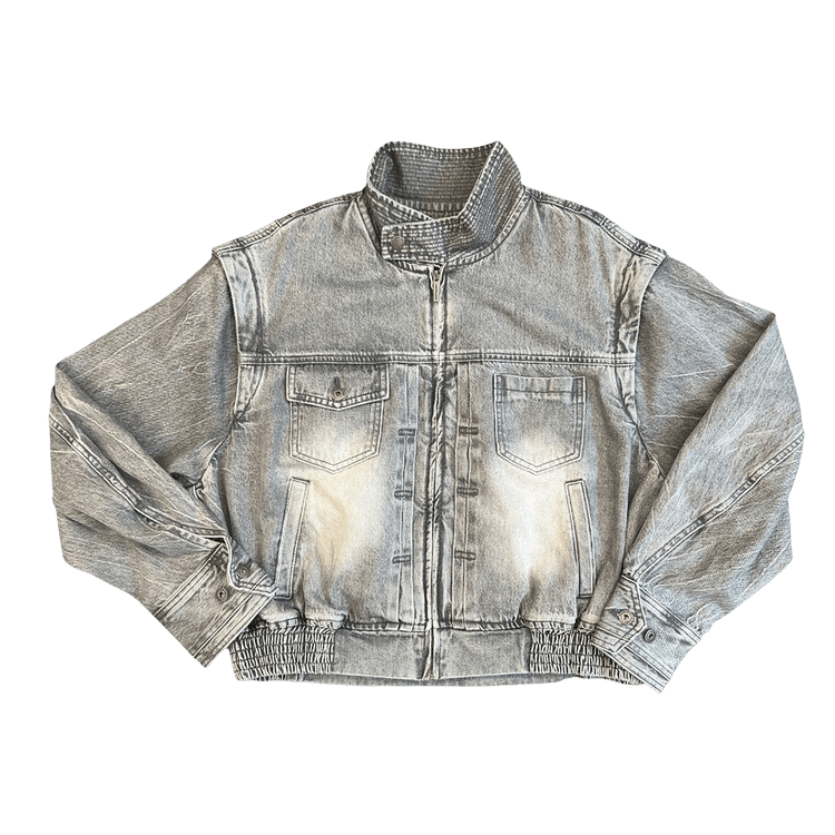 Feng Chen Wang Deconstructed Denim Jacket "Grey"