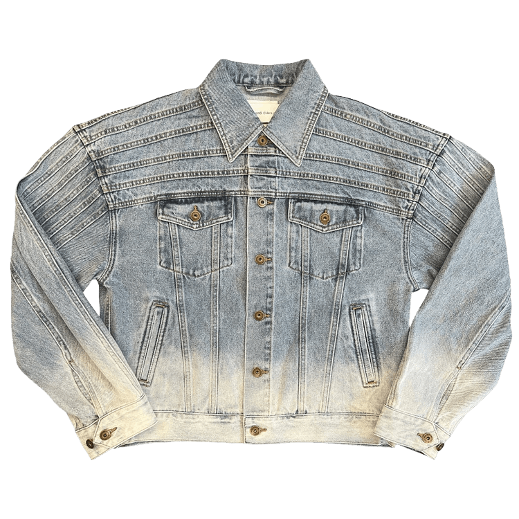 Feng Chen Wang Deconstructed Denim Jacket "Blue"