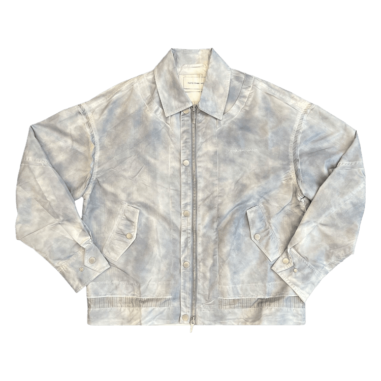 Feng Chen Wang Deconstructed Spray Paint Jacket "Blue"