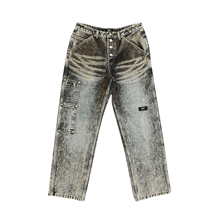 Thug Club Iron Faded Denim Pants "Blue"