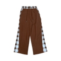 Feng Chen Wang Patched Panel Jersey Trousers "Brown"
