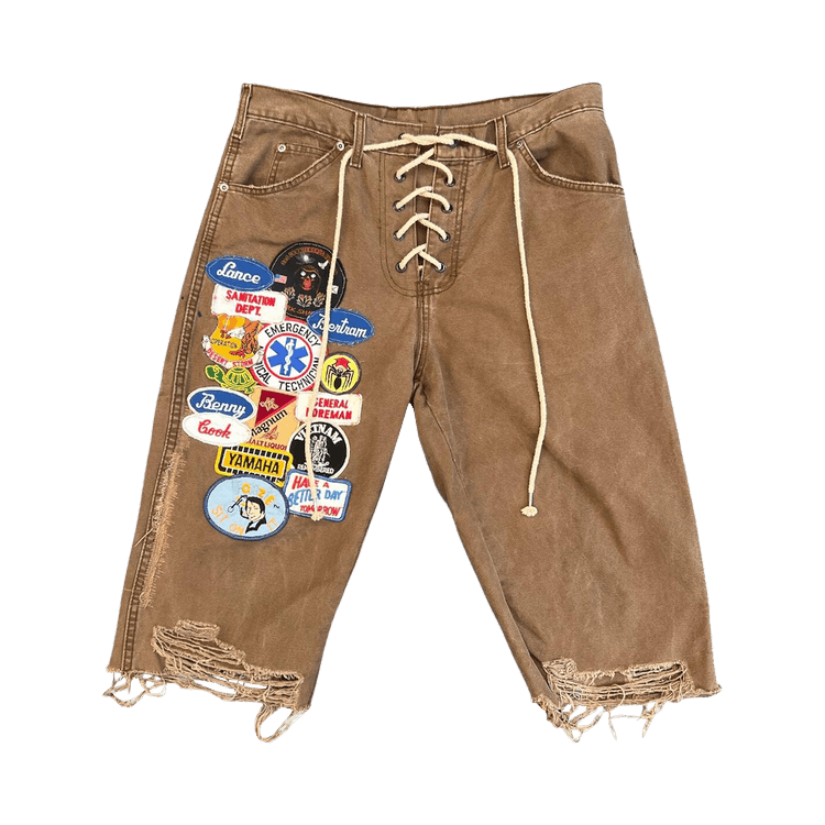 Secnd Slf Patchwork Field Day Vintage Short "Brown"