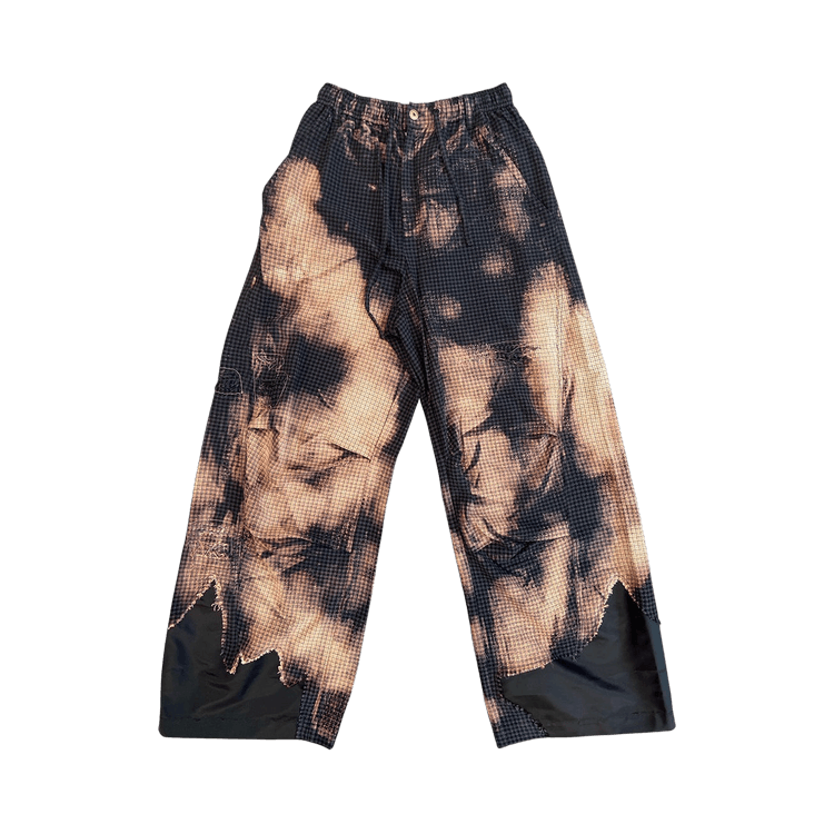 Feng Chen Wang Decayed Check Trousers "Black Check/Khaki"