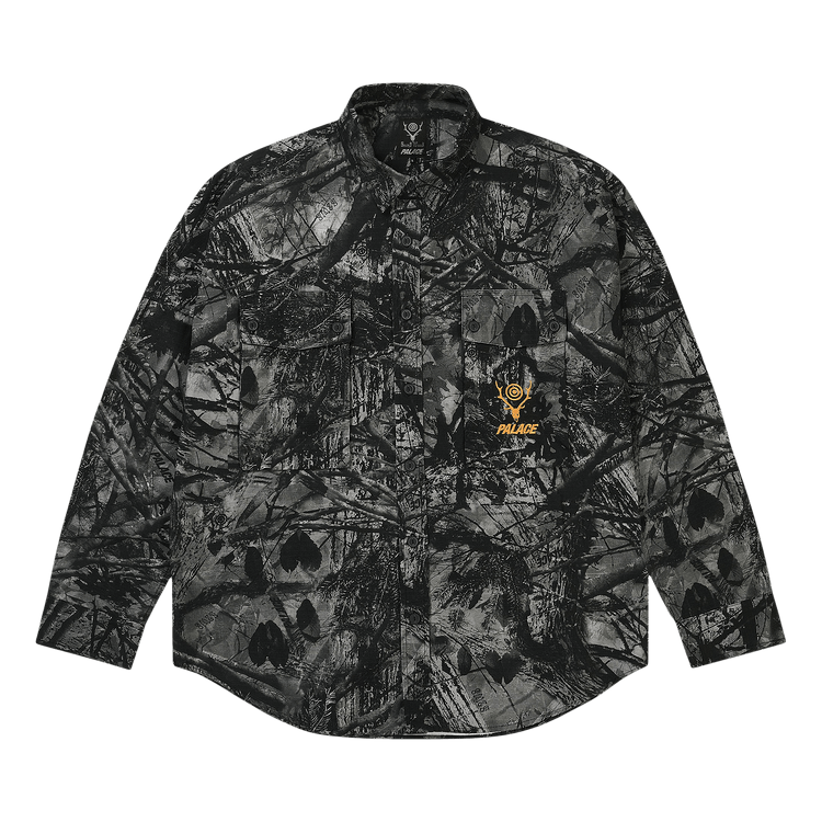 Palace x South2 West8 Shirt "Black Camo"