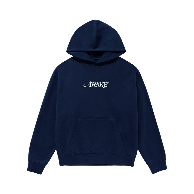 Awake NY Classic Logo Hoodie "Navy"