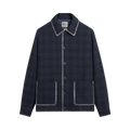 Kith &Kin Tweed Boxy Collared Overshirt "Nocturnal"