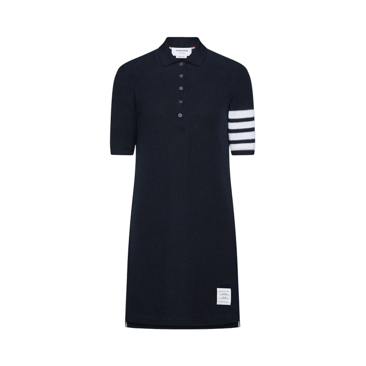 Thom Browne 4 Bar Polo Dress "Navy"