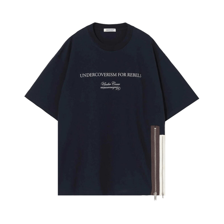 Undercover Undercoverism For Rebels Side Zip T-Shirt "Navy"