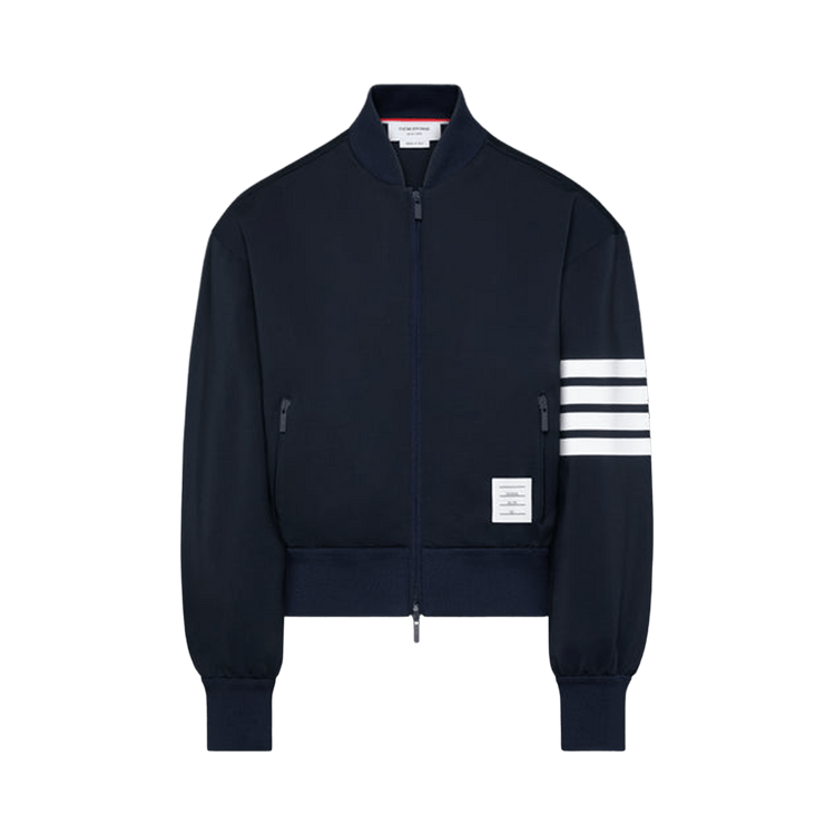 Thom Browne 3m Printed 4 Bar Bomber "Navy"