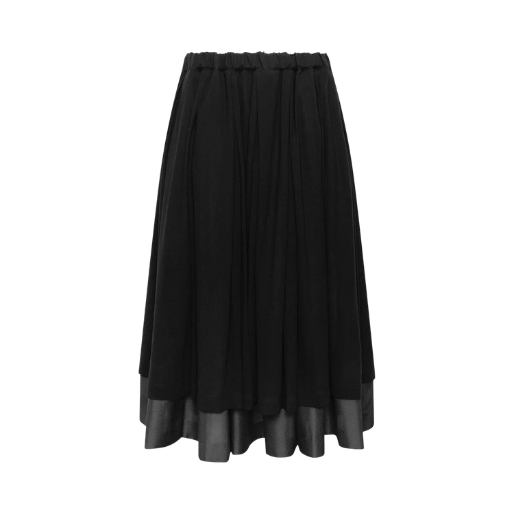Comme des Garçons Layered Hem Skirt "Black"