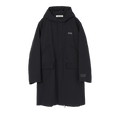 Undercover Hooded Drawstring Long Coat "Navy"