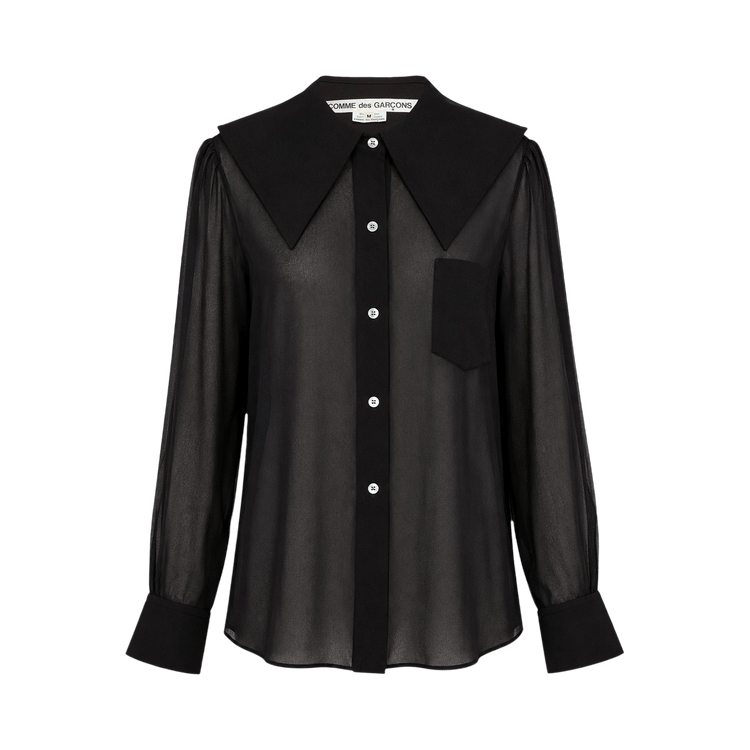 Comme des Garçons Flap Shoulder Blouse "Black"