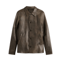 Rick Owens Buttoned Brad Jacket "Washed Black"