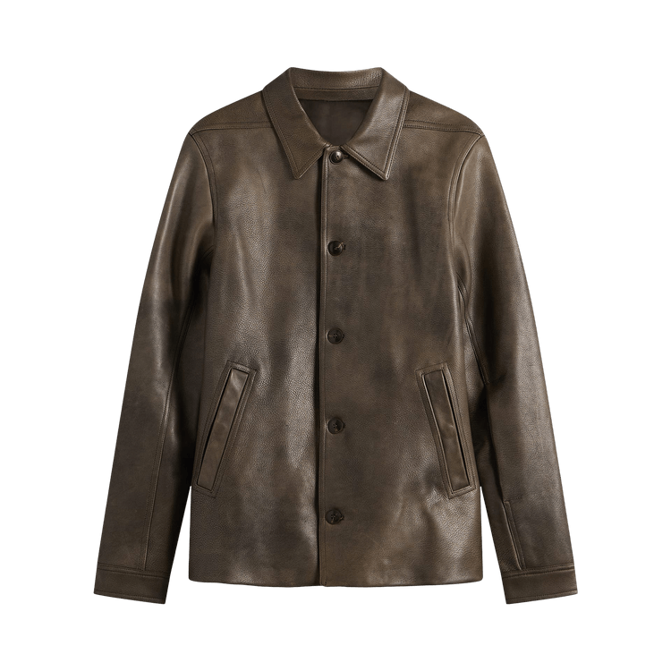 Rick Owens Buttoned Brad Jacket "Washed Black"