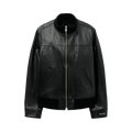 Undercover Zip Up Leather Blouson "Black"