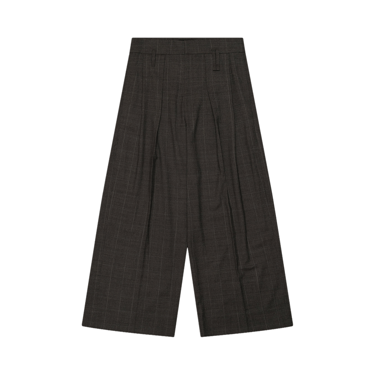Simone Rocha Peeling Waist Wide Leg Trousers "Grey"