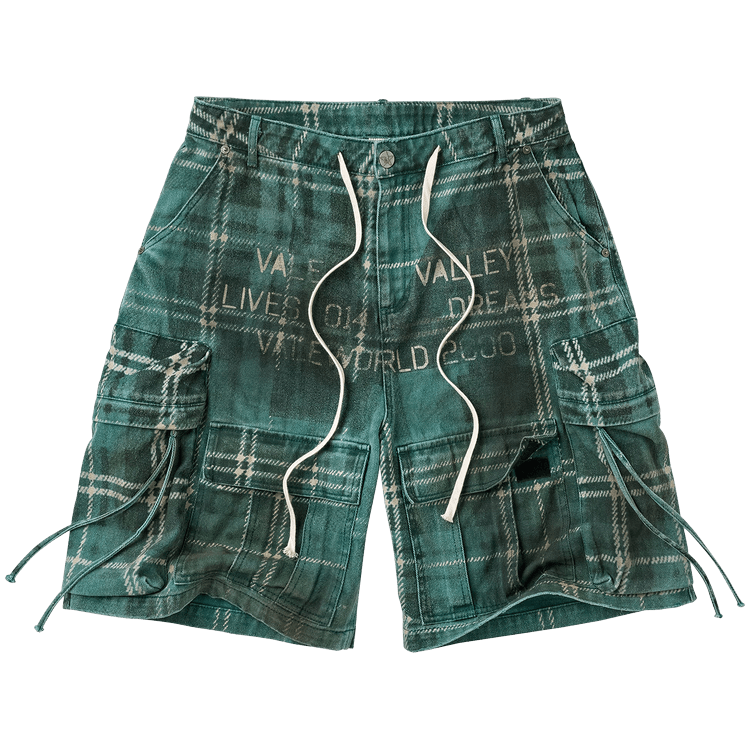 Vale Forever Oxford Camo Jorts "Green"