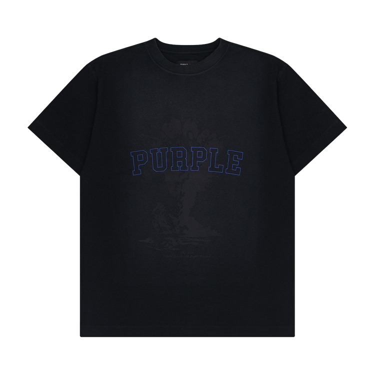 PURPLE BRAND Textured Sky High Tee "Black"