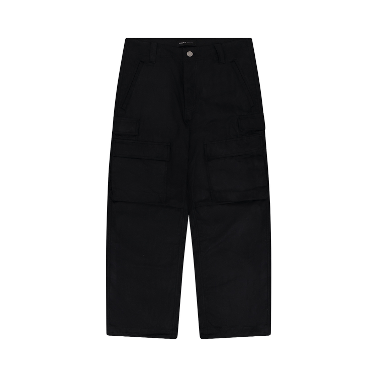PURPLE BRAND Woven Cargo Pant "Black"